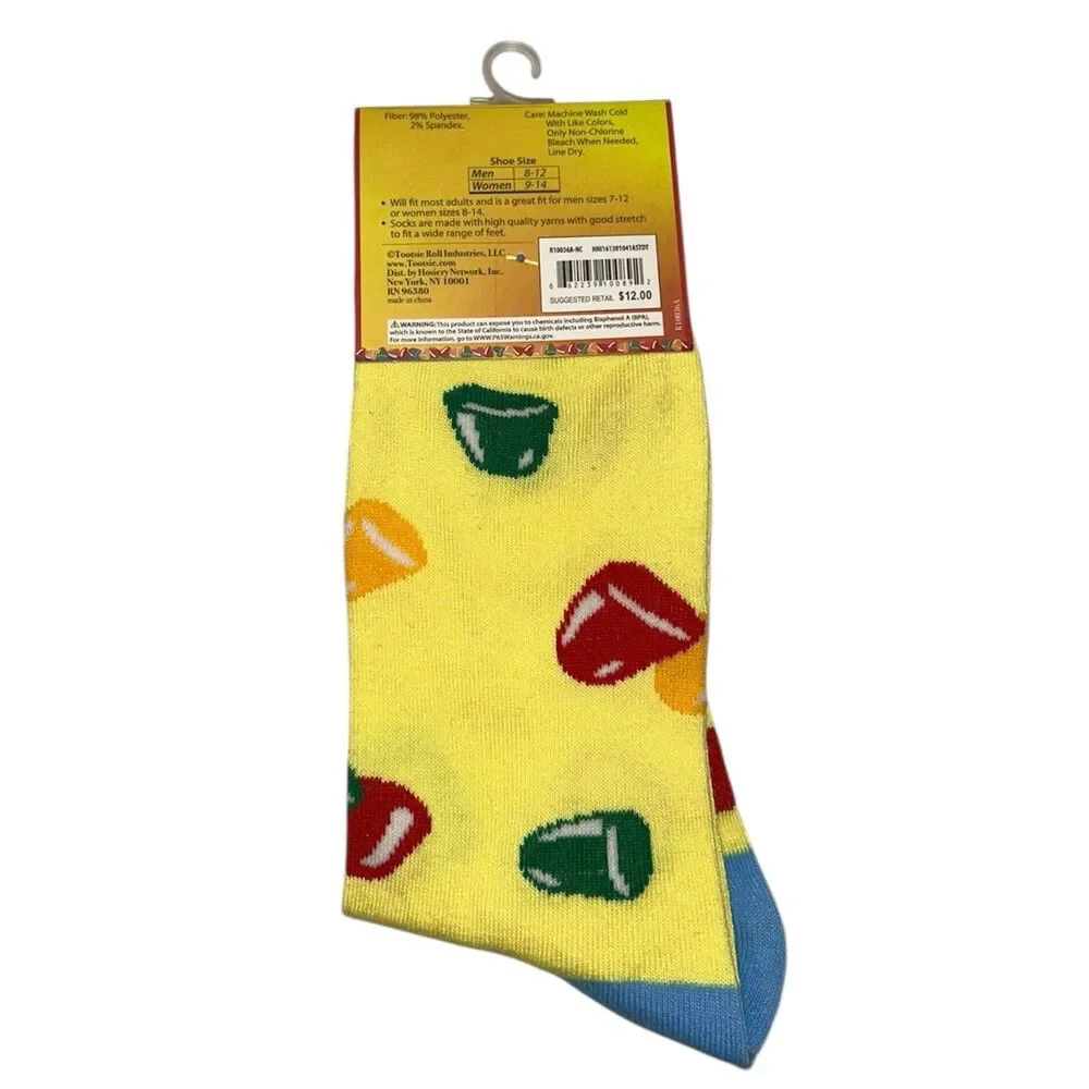 4x Dots Novelty 2 Pair Crew and 2 Pair Low Cut Socks Adult Set One Size